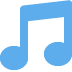 Musical Note emoji, Twitter / X, Twemoji 17
