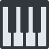 Musical Keyboard emoji, Twitter / X, Twemoji 17
