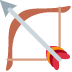 Bow and Arrow emoji, Twitter / X, Twemoji 17