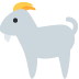 Goat emoji, Twitter / X, Twemoji 17