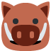 Boar emoji, Twitter / X, Twemoji 17