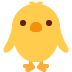 Front-facing Baby Chick emoji, Twitter / X, Twemoji 17