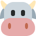 Cow Face emoji, Twitter / X, Twemoji 17