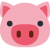 Pig Face emoji, Twitter / X, Twemoji 17