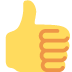 Thumbs Up emoji, Twitter / X, Twemoji 17