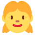 Girl emoji, Twitter / X, Twemoji 17