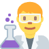 Man Scientist emoji, Twitter / X, Twemoji 17