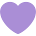 Purple Heart emoji, Twitter / X, Twemoji 17