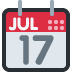 Tear-off Calendar emoji, Twitter / X, Twemoji 17