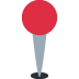 Round Pushpin emoji, Twitter / X, Twemoji 17