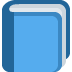 Blue Book emoji, Twitter / X, Twemoji 17