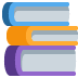 Books emoji, Twitter / X, Twemoji 17