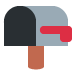 Open Mailbox with Lowered Flag emoji, Twitter / X, Twemoji 17
