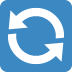Counterclockwise Arrows Button emoji, Twitter / X, Twemoji 17