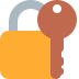 Locked with Key emoji, Twitter / X, Twemoji 17