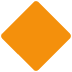 Large Orange Diamond emoji, Twitter / X, Twemoji 17