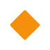Small Orange Diamond emoji, Twitter / X, Twemoji 17