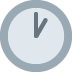 One O’clock emoji, Twitter / X, Twemoji 17