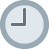 Nine O’clock emoji, Twitter / X, Twemoji 17