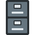 File Cabinet emoji, Twitter / X, Twemoji 17