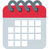 Spiral Calendar emoji, Twitter / X, Twemoji 17