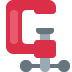 Clamp emoji, Twitter / X, Twemoji 17
