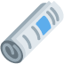 Rolled-up Newspaper emoji, Twitter / X, Twemoji 17