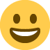 Grinning Face emoji, Twitter / X, Twemoji 17