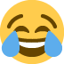 Face with Tears of Joy emoji, Twitter / X, Twemoji 17