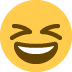 Grinning Squinting Face emoji, Twitter / X, Twemoji 17
