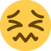 Confounded Face emoji, Twitter / X, Twemoji 17