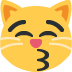 Kissing Cat emoji, Twitter / X, Twemoji 17