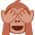 See-no-evil Monkey emoji, Twitter / X, Twemoji 17