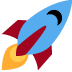 Rocket emoji, Twitter / X, Twemoji 17
