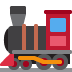 Locomotive emoji, Twitter / X, Twemoji 17