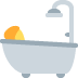 Person Taking Bath emoji, Twitter / X, Twemoji 17