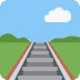 Railway Track emoji, Twitter / X, Twemoji 17