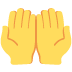 Palms Up Together emoji, Twitter / X, Twemoji 17