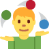 Man Juggling emoji, Twitter / X, Twemoji 17