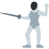 Person Fencing emoji, Twitter / X, Twemoji 17