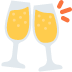 Clinking Glasses emoji, Twitter / X, Twemoji 17