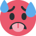 Hot Face emoji, Twitter / X, Twemoji 17