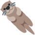 Otter emoji, Twitter / X, Twemoji 17