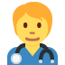 Health Worker emoji, Twitter / X, Twemoji 17