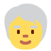 Older Person emoji, Twitter / X, Twemoji 17