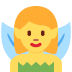 Woman Fairy emoji, Twitter / X, Twemoji 17