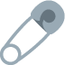 Safety Pin emoji, Twitter / X, Twemoji 17