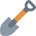 Shovel emoji, Twitter / X, Twemoji 17
