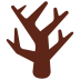 Leafless Tree emoji, Twitter / X, Twemoji 17