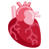 Anatomical Heart emoji, Twitter / X, Twemoji 17